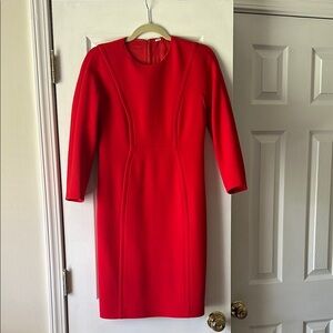 Michael Kors wool Elegant Red Dress made in Italy size 4